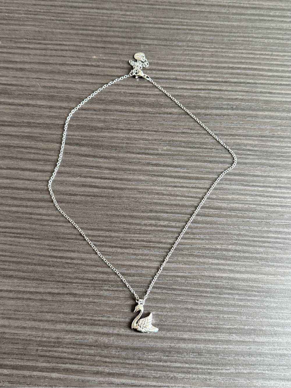Silver Swan Pendant Necklace - Women’s Jewelry